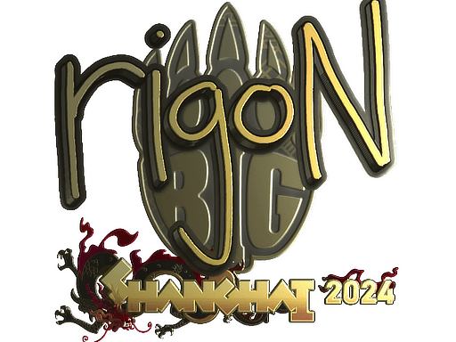Sticker | rigoN (Gold) | Shanghai 2024