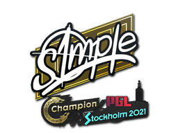 Sticker | s1mple | Stockholm 2021