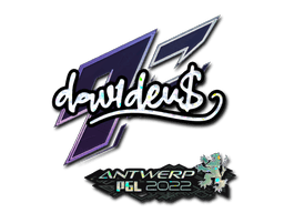 Sticker | dav1d (Glitter) | Antwerp 2022