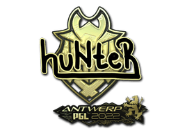 Sticker | huNter (Gold) | Antwerp 2022