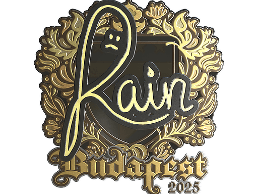 Sticker | rain (Gold) | Budapest 2025