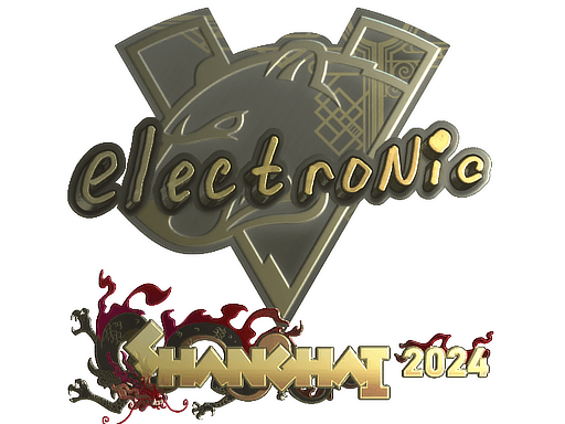 Sticker | electronic (Gold) | Shanghai 2024