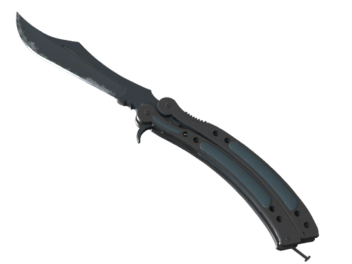 ★ StatTrak™ Butterfly Knife | Night (Well-Worn)