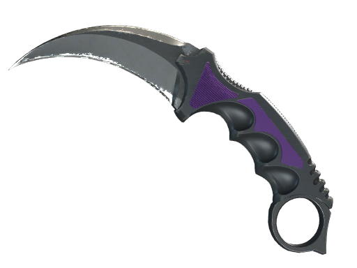 ★ StatTrak™ Karambit | Ultraviolet (Well-Worn)