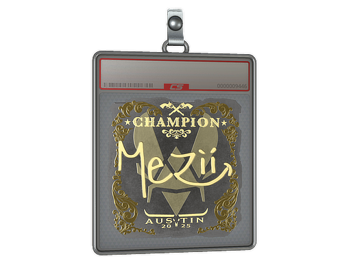Sticker Slab | mezii (Gold, Champion) | Budapest 2025
