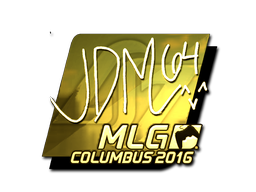 Sticker | jdm64 (Gold) | Boston 2018