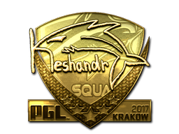 Sticker | keshandr (Gold) | Boston 2018