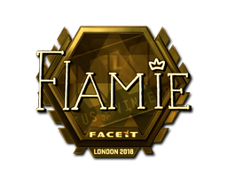 Sticker | flamie (Gold) | Krakow 2017