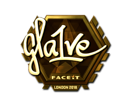Sticker | gla1ve (Gold) | Krakow 2017