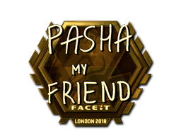 Sticker | pashaBiceps (Gold) | Boston 2018