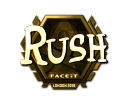 Sticker | RUSH (Gold) | Boston 2018