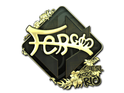 Sticker | fer (Gold) | Boston 2018