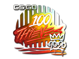 Sticker | 100 Thieves (Foil) | Boston 2018