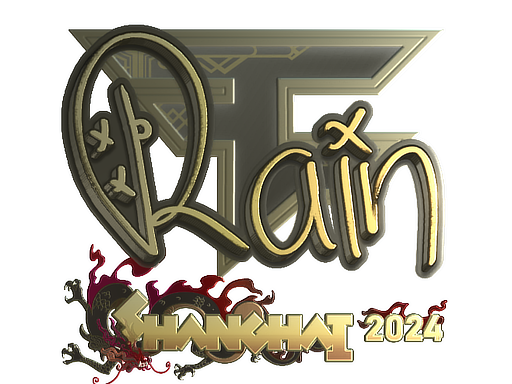Sticker | rain (Gold) | Krakow 2017