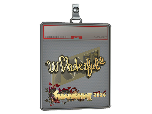 Sticker Slab | w0nderful (Gold) | Shanghai 2024