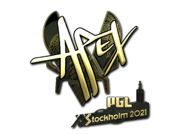Sticker | apEX (Gold) | Krakow 2017