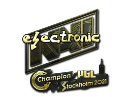 Sticker | electronic (Gold) | Boston 2018