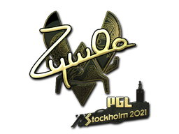 Sticker | ZywOo (Gold) | Katowice 2019
